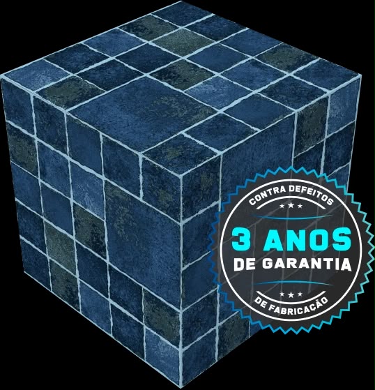 Revestimento vinil azul petróleo